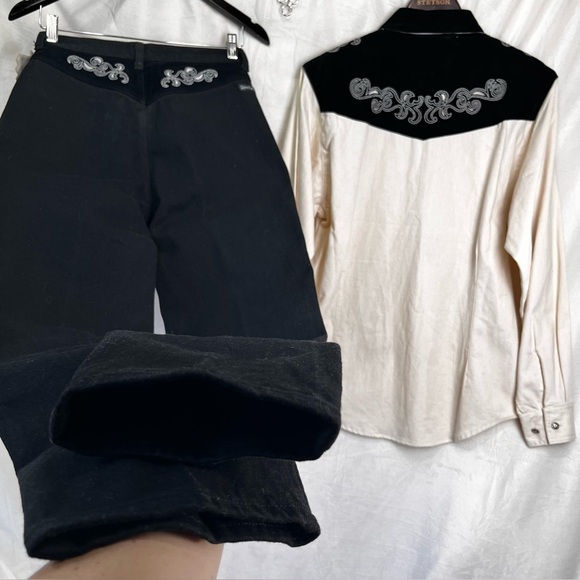 Vintage Wrangler Silverlake Outfit Jeans and Shirt New Deadstock Western Rodeo - Picture 13 of 16